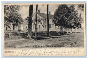1906 Home Of Mary E. Wilkins Freeman East Whitman Massachusetts MA Postcard