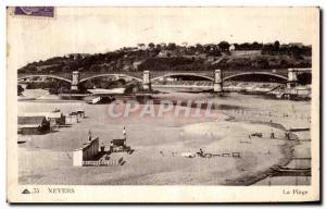 Old Postcard Nevers Beach