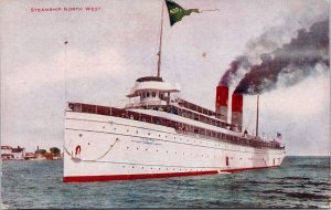 Steamship 'North West' Ship Northwest Steamship Co Unused Hammon Postcard H31