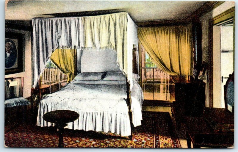 Postcard - Washington's Bed Room - Mount Vernon Mansion, Virginia