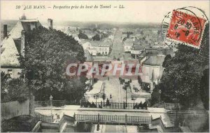Old Postcard Le Mans taken Perspective High Tunnel