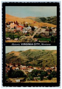 1980 Historic Multiple Views Cars Houses Building Virginia City MT Postcard