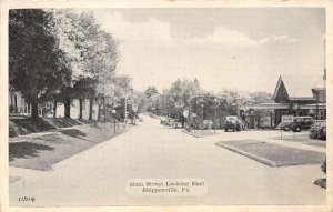 Shippenville Pennsylvania Main St. Looking East Motel & Gas Station PC U3793