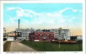 SIOUX FALLS, SD South Dakota   J MORRELL & CO Packing Plant   c1920s  Postcard