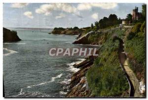 Postcard Modern Saint Quay Portrieux Le Chemin De Ronde and Le Chateau De Calan