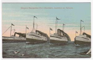 Niagara Steamer Fleet Ship Lewiston Toronto postcard