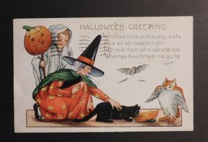 1919 USA Halloween Postcard Cover From Meadville PA to PA