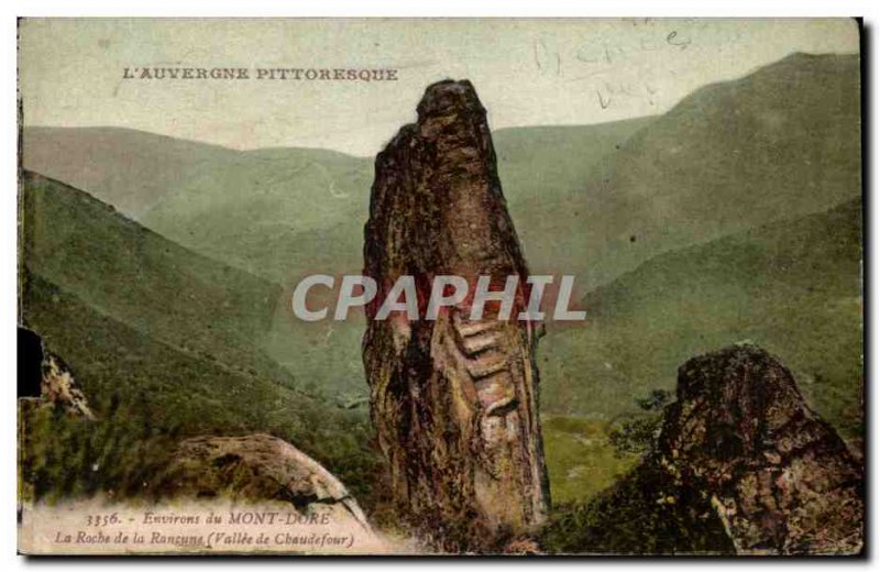 Old Postcard L & # 39Auvergne Picturesque Mont Dore Surroundings The Rock Val...
