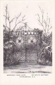 South Carolina Charleston Wrought Iron Gate 68 South Battery Artvue