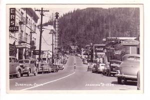 Real Photo, Downtown Dunsmuir, California,  Coca Cola, Canyon Bakery, Paddy's...