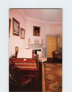 Postcard The Music Room at Mount Vernon, Virginia