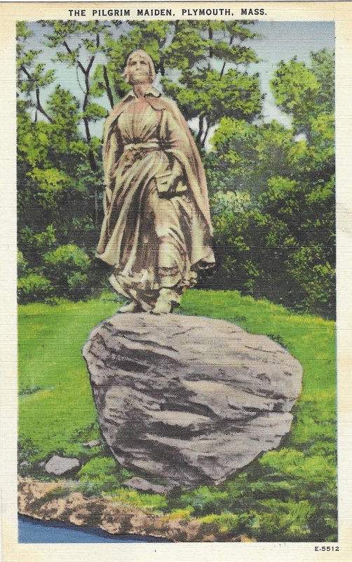 The Pilgrim Maiden Statue in Plymouth Massachusetts