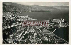 Old Postcard Monaco Monte Carlo and Cap Martin Frontiere Italian