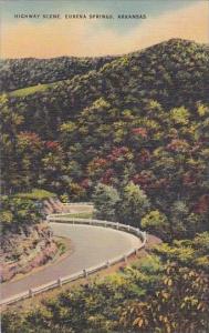 Arkansas Eureka Springs Highway Scene Albertype