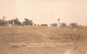 RPPC SNODGRASS HILL MILITARY CAMP CHICKAMAUGA PARK GEORGIA REAL PHOTO POSTCARD