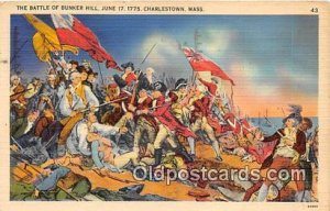 Battle of Bunker Hill, June 17, 1775 Charlestown, Mass USA Patriotic 1940 