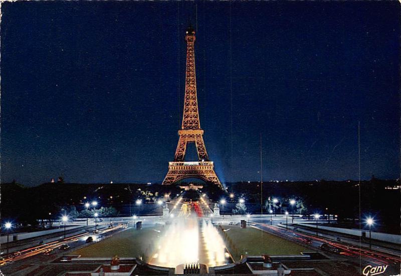 France Paris By Night The Eiffel Tower And The Military School