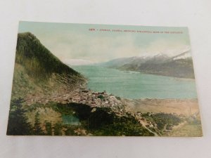 C. 1900-10 Birds-Eye View Juneau w/ Treadwell Mine, Alaska Vintage Postcard P29