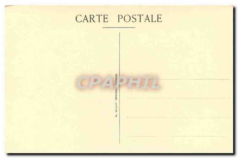 Postcard Old Saint Mathurin Larchant Church Tower