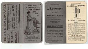 1904 U.S. CREAM SEPARATORS Booklet, Bellows Falls, Vermont