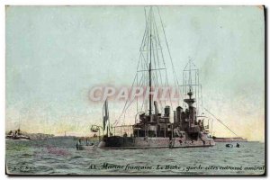 Old Postcard The Boat Hoche Guard Admiral rating Breastplate