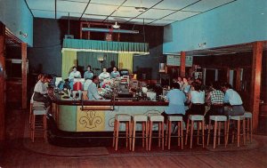 Cocktail Lounge Interior BLUE RIDGE INN Stroudsburg, PA c1950s Vintage Postcard