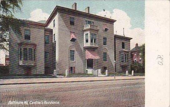 Maryland Baltmore Cardinals Residence 1907