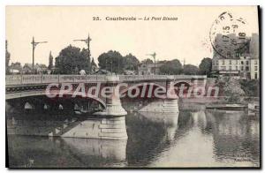 Postcard Old Bridge Courbevoie Bineau