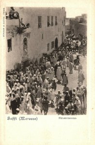 Morocco Safi Street Scene Vintage Postard 03.66
