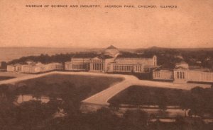 Vintage Postcard Museum Of Science And Industry Jackson Park Chicago Illinois IL