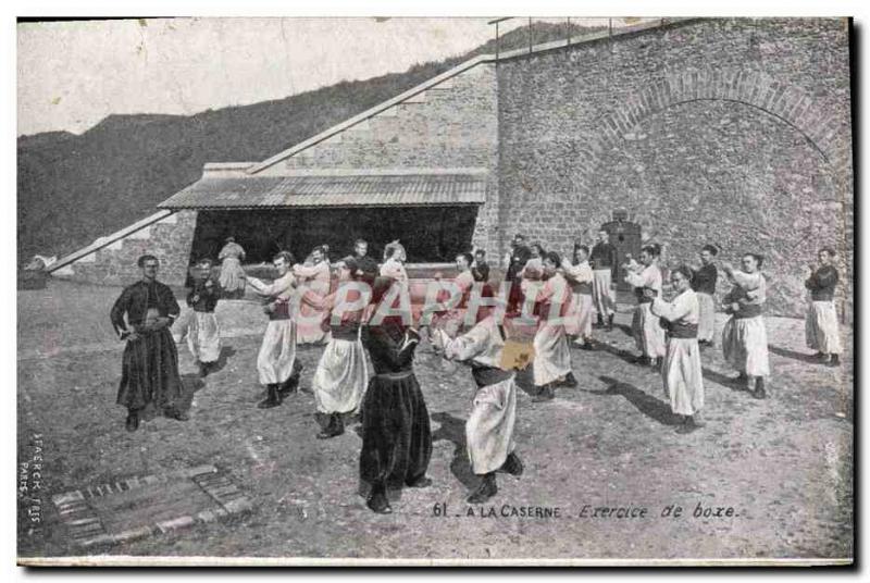 VINTAGE POSTCARD Boxing With the barracksÂ 