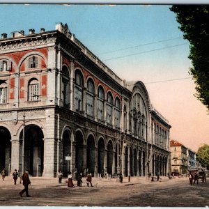 1910s Torino Italy Postcard Stazione di Porta Nuova Train Station Railway Kunzli