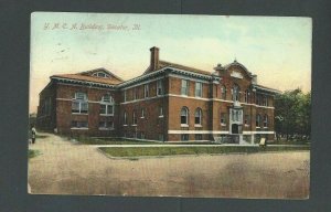 Ca 1912 Post Card Decatur IL YMCA Building