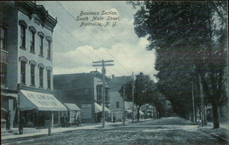 Northville NY South Main St. c1910 Postcard