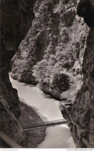 Switzerland Aareschlucht Bei Meiringen Real Photo