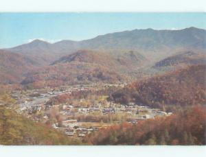 Unused Pre-1980 AERIAL VIEW OF TOWN Gatlinburg Tennessee TN n1789@