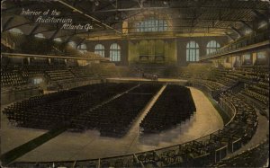 Atlanta Georgia GA Auditorium Interior c1910 Vintage Postcard