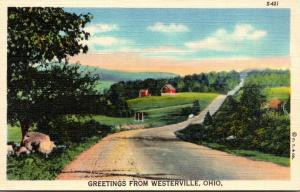 Ohio Greetings From Westerville Curteich