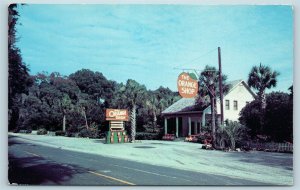 Postcard FL Citra The Orange Shop Roadside Fruit Gift Shop Stand c1950s G23