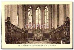 Old Postcard Saint Claude Stalls The Altar And The De La Cathedrale