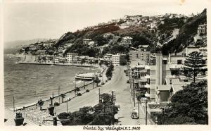 RPPC Postcard Oriental Bay Wellington NZ 5400 New Zealand