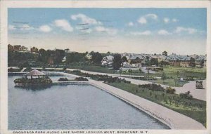 New York Syracuse Onondaga Park Along Lake Shore Looking West