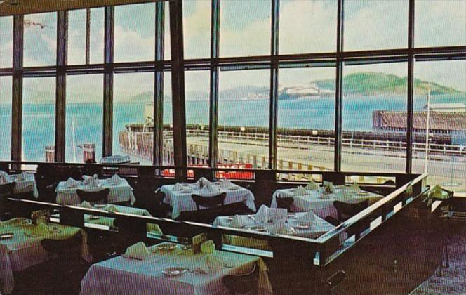 California San Francisco The Franciscan Restaurant Fisherman's Wharf 1964