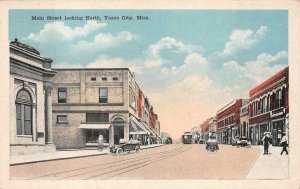 MAIN STREET LOOKING NORTH YAZOO CITY MISSISSIPPI POSTCARD (c. 1915)