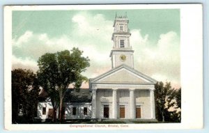 BRISTOL, Connecticut CT ~ CONGREGATIONAL CHURCH ca 1900s UDB Postcard