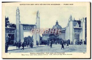 Old Postcard Exhibition of Decorative modern arts paris door & # 39honneur vi...