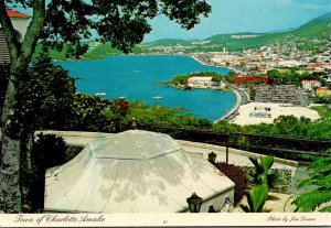 St Thomes Town Of Charlotte Amalie As Seen From Bluebeard's Castle Hotel