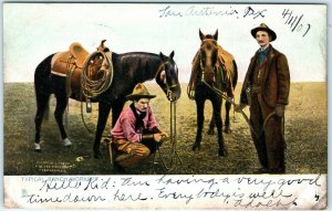 1907 RaphoType Typical Ranch Worker Raphael Tuck Litho Photo Postcard Cowboy A35