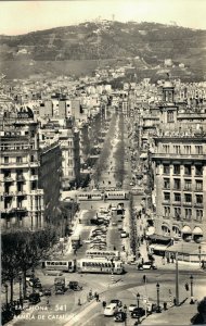 Spain Barcelona Rambla De Catalunya RPPC 07.38