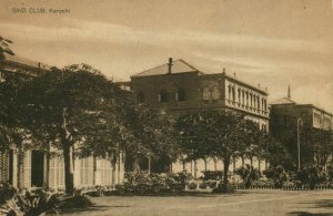 pakistan, KARACHI, Sind Club (1930s) Postcard